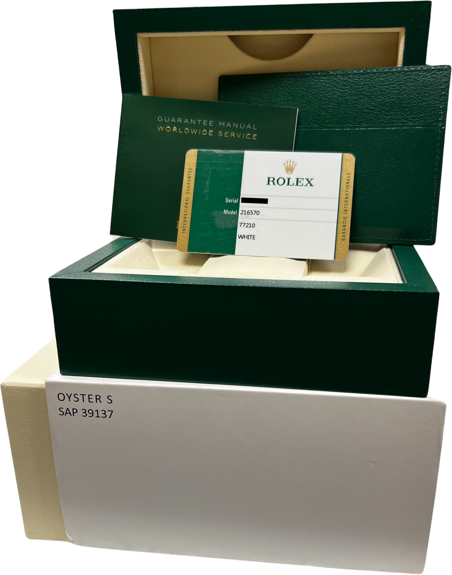2018 PAPERS Rolex Explorer II 42mm 216570 White Orange Steel GMT Date Watch B+P