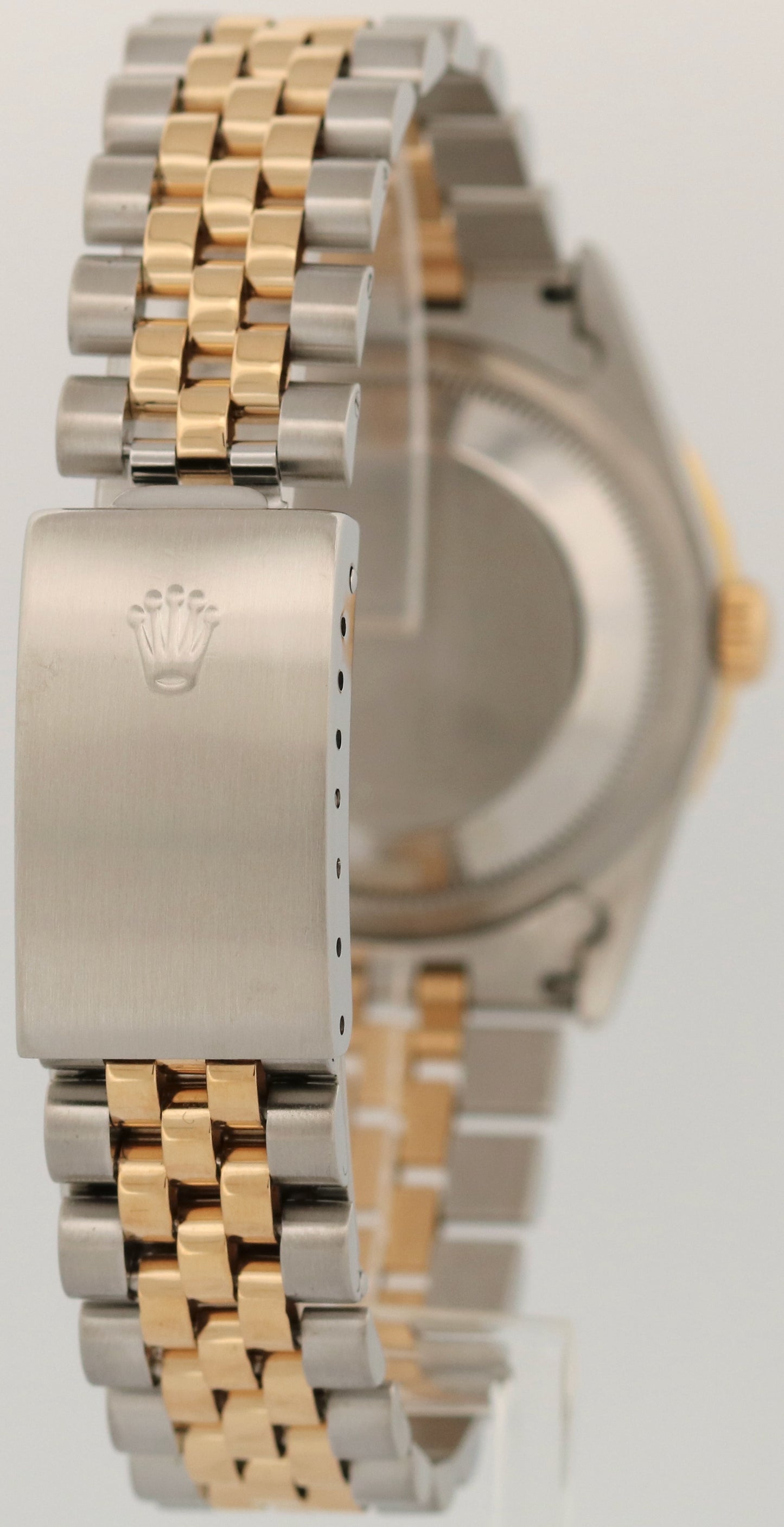 Rolex DateJust Turn-O-Graph BLACK PYRAMID ROMAN Thunderbird 36mm 18K Gold 16263