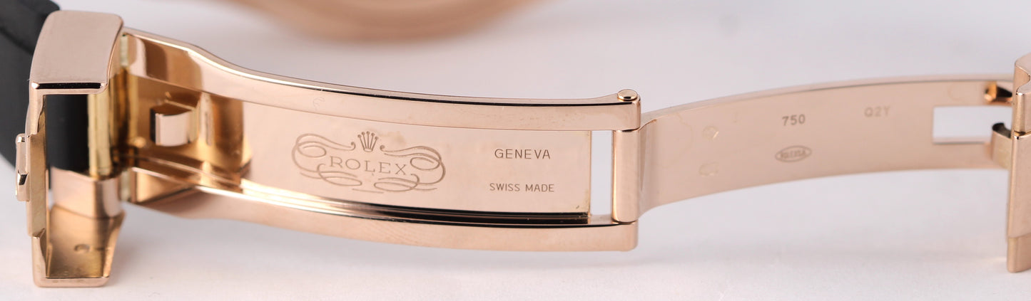 Rolex Yacht-Master 18k Rose Gold DIAMND PAVE 37mm RAINBOW GEMSTONE 268655