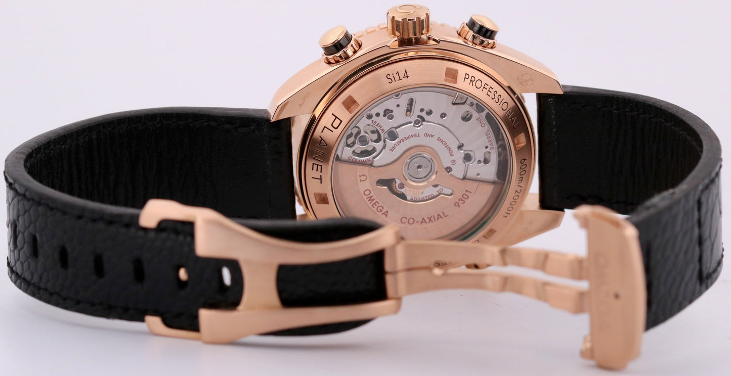 2024 PAPERS Omega Seamaster Planet Ocean 600M 18K GOLD 232.63.46.51.01.001 BOX