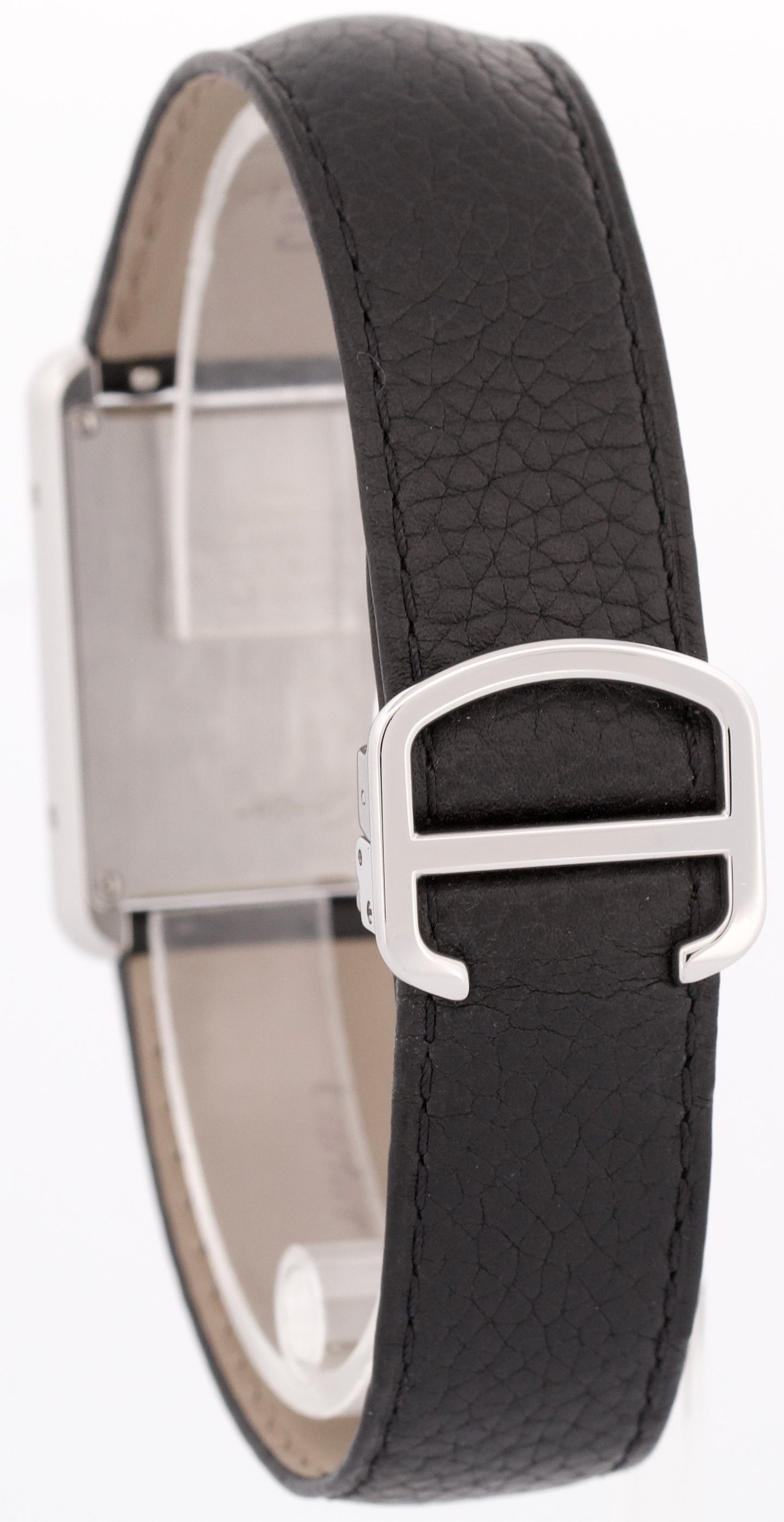 Cartier Tank Solo Large Stainless Steel Roman Quartz Leather 3169 / W5200014 BOX
