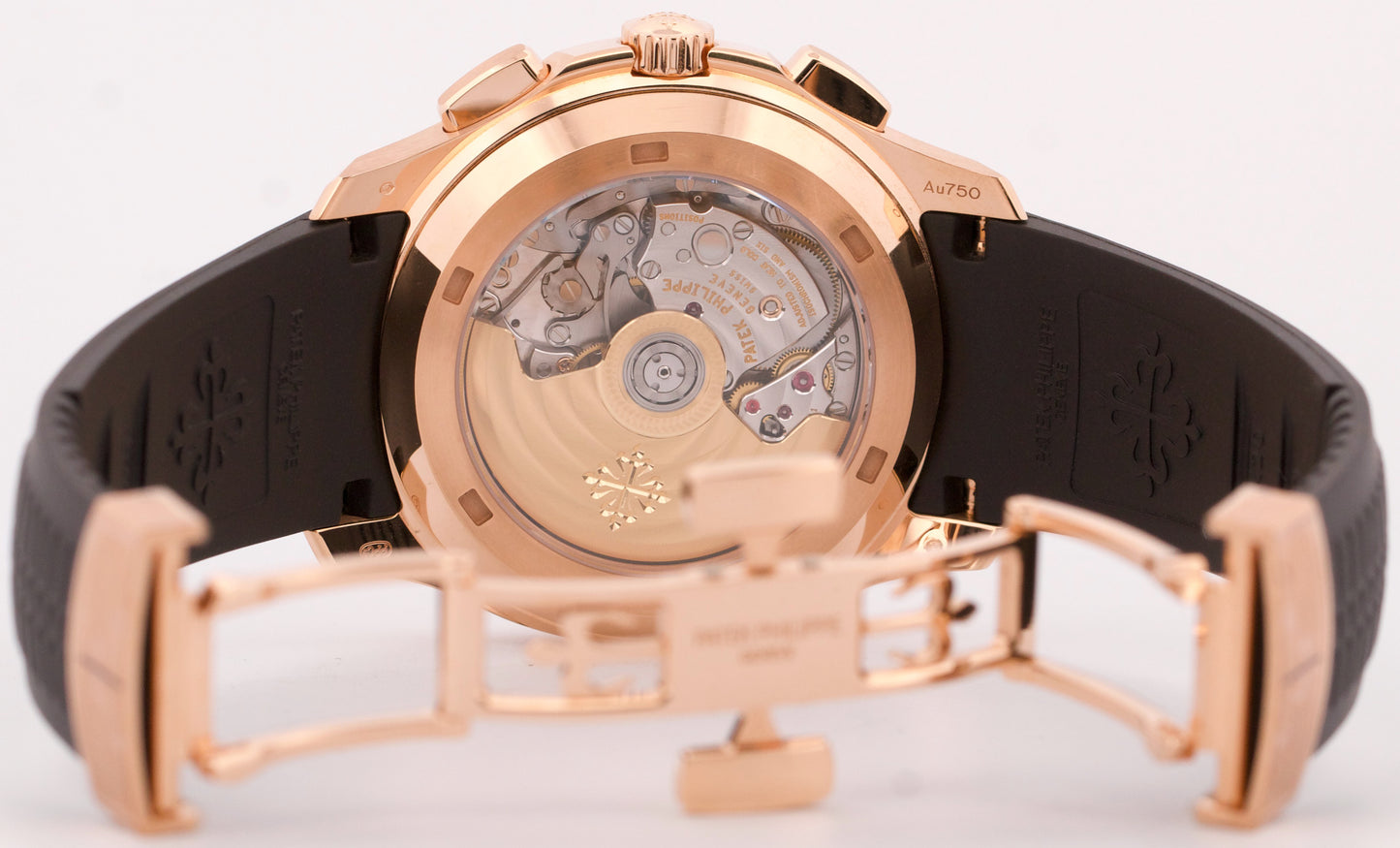 NEW 2025 Patek Philippe Aquanaut BROWN Rubber 18K Rose Gold 42.2mm 5968R-001 BOX