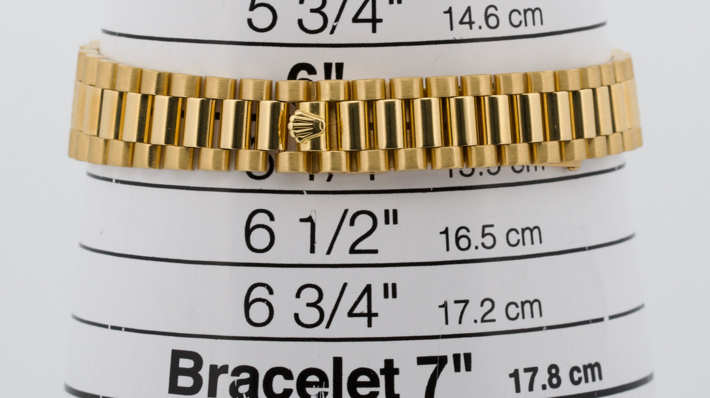2024 RSC Rolex DateJust President FACTORY MOP EMERALD DIAMOND 18K 26mm 69078