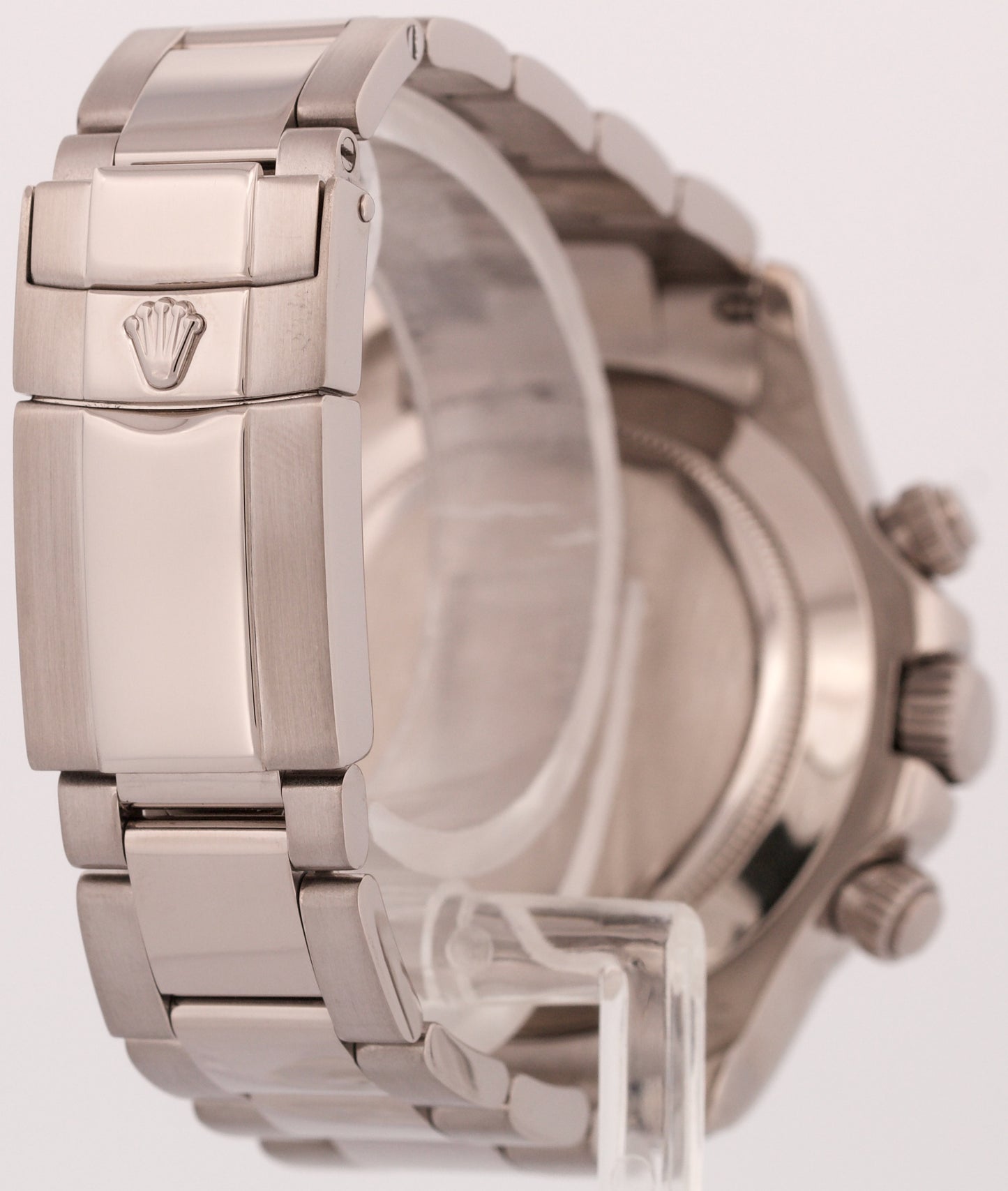 Rolex Daytona Cosmograph RAINBOW PAVE DIAMOND 18K White Gold Watch 116509 BOX