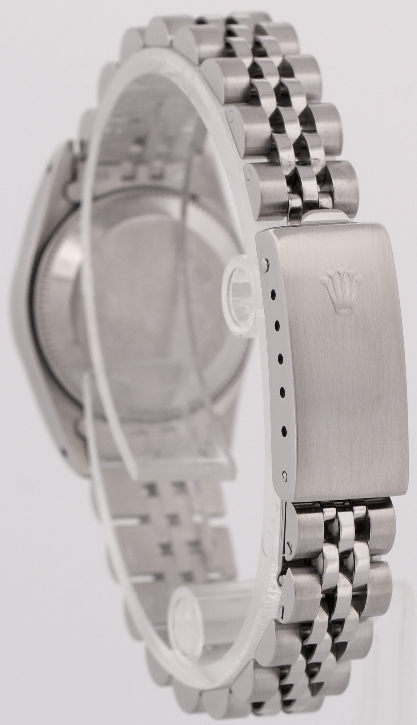 Rolex Oyster Perpetual Silver POOL INTAIRDRIL Steel Jubilee 24mm Watch 67180 BOX