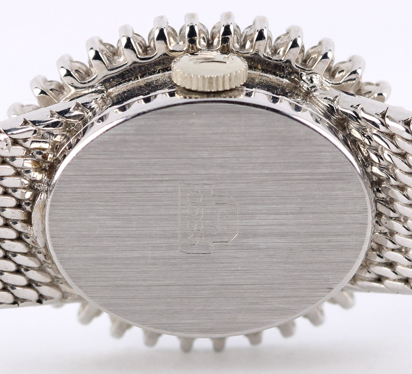 VINTAGE 1971 PAPERS Rolex 14k White Gold DIAMOND Silver 21mmX26mm 8330 Watch