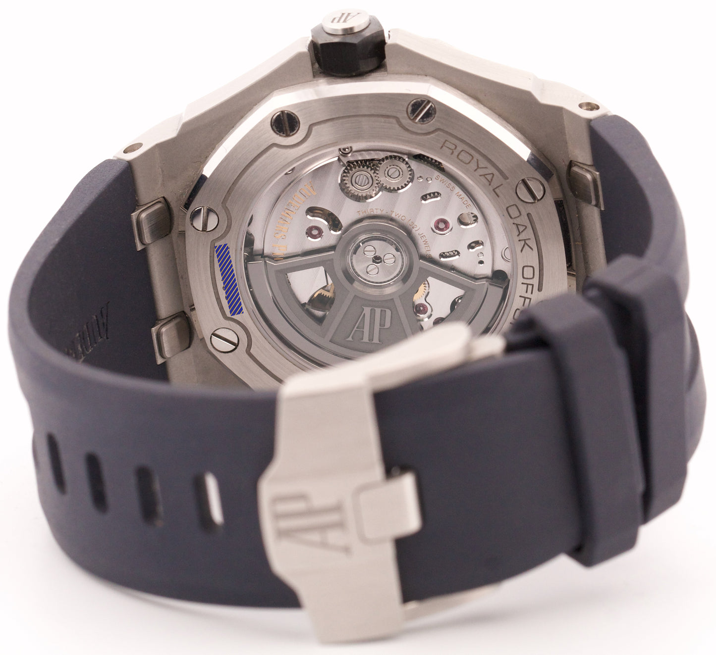 2025 PAPERS Audemars Piguet Royal Oak Offshore Steel BLUE 42mm 15720ST Watch BOX