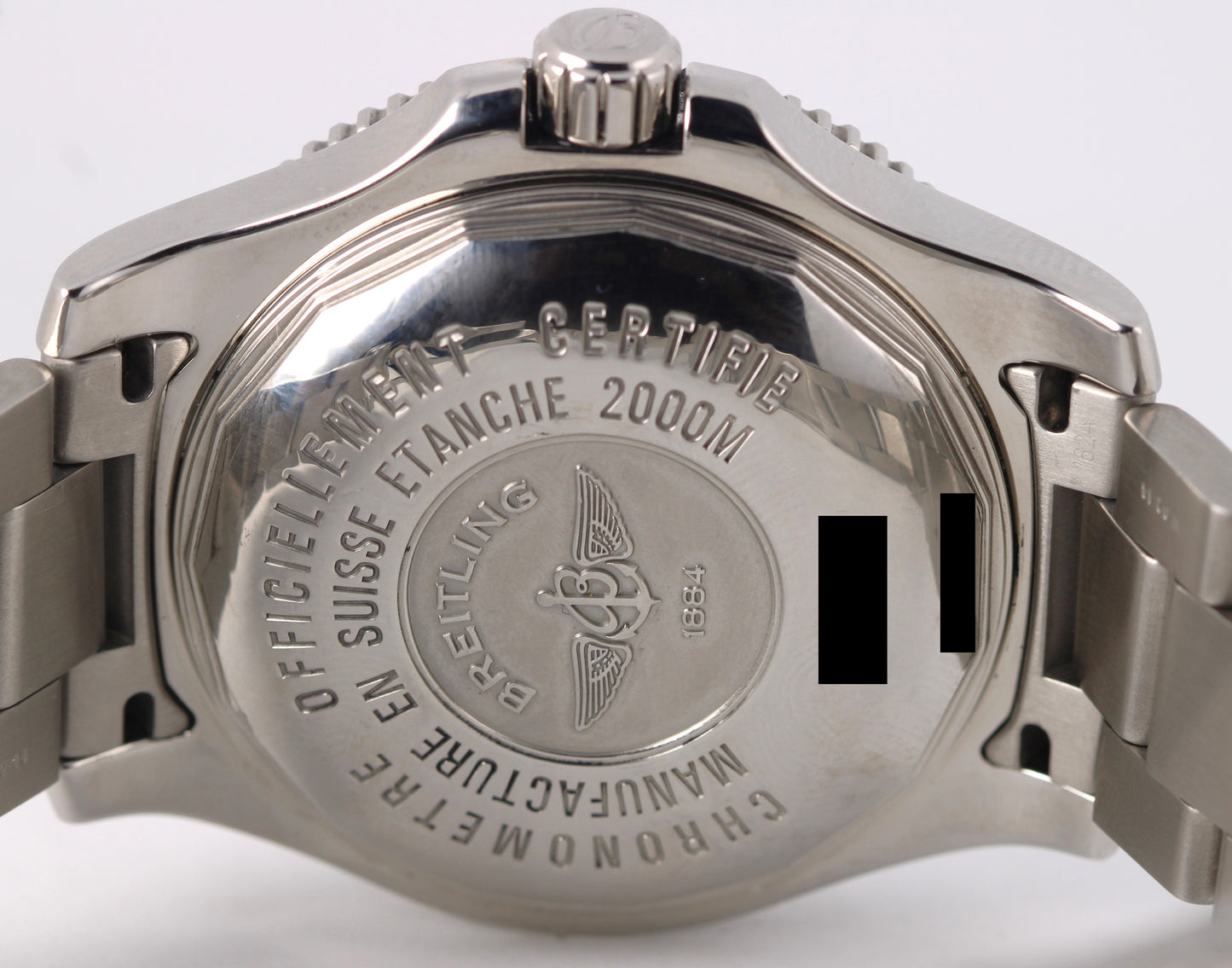 Breitling SuperOcean 44 Stainless Steel Black YELLOW 44mm A17391 Automatic Watch