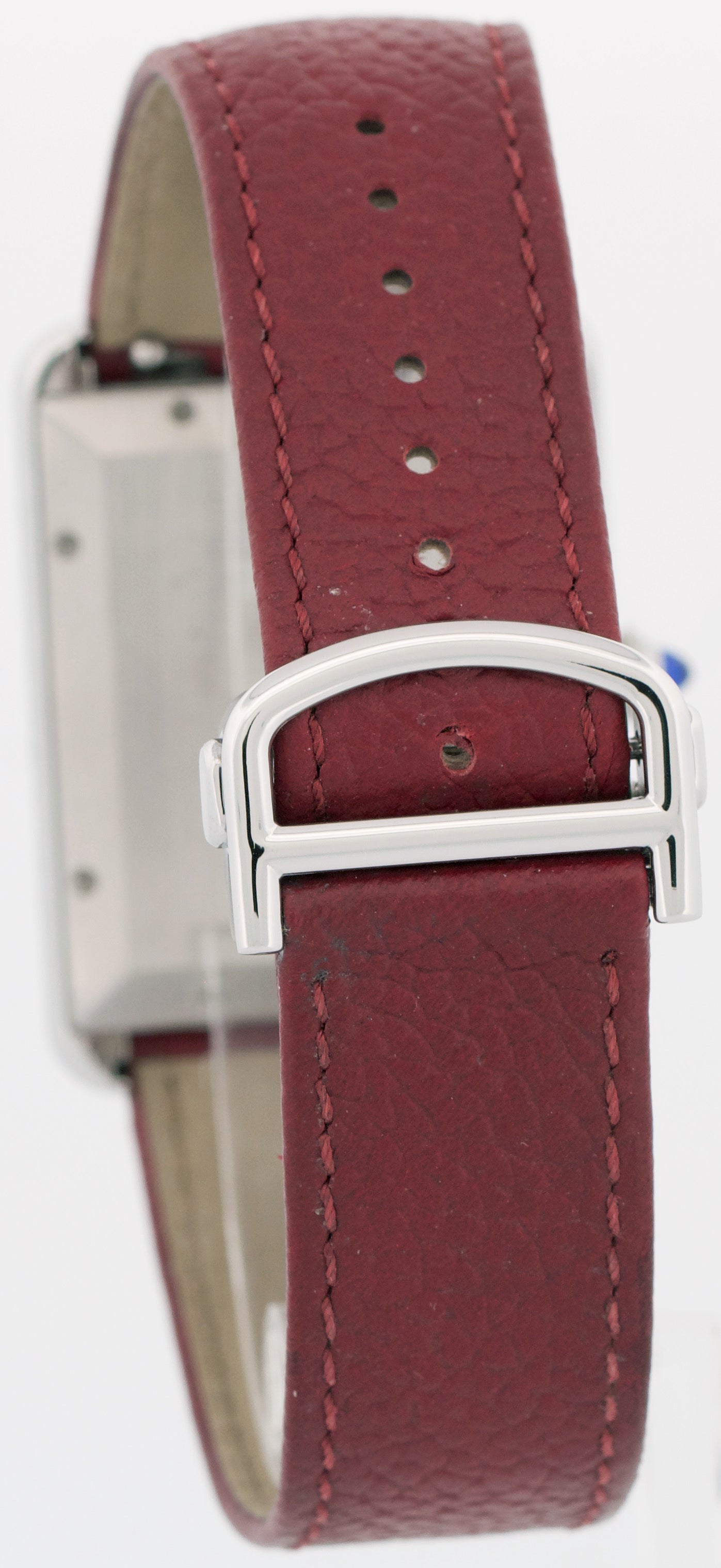 MINT 2022 PAPERS Cartier Tank Must XL SILVER 31mm Steel WSTA0040 Red 4324 BOX