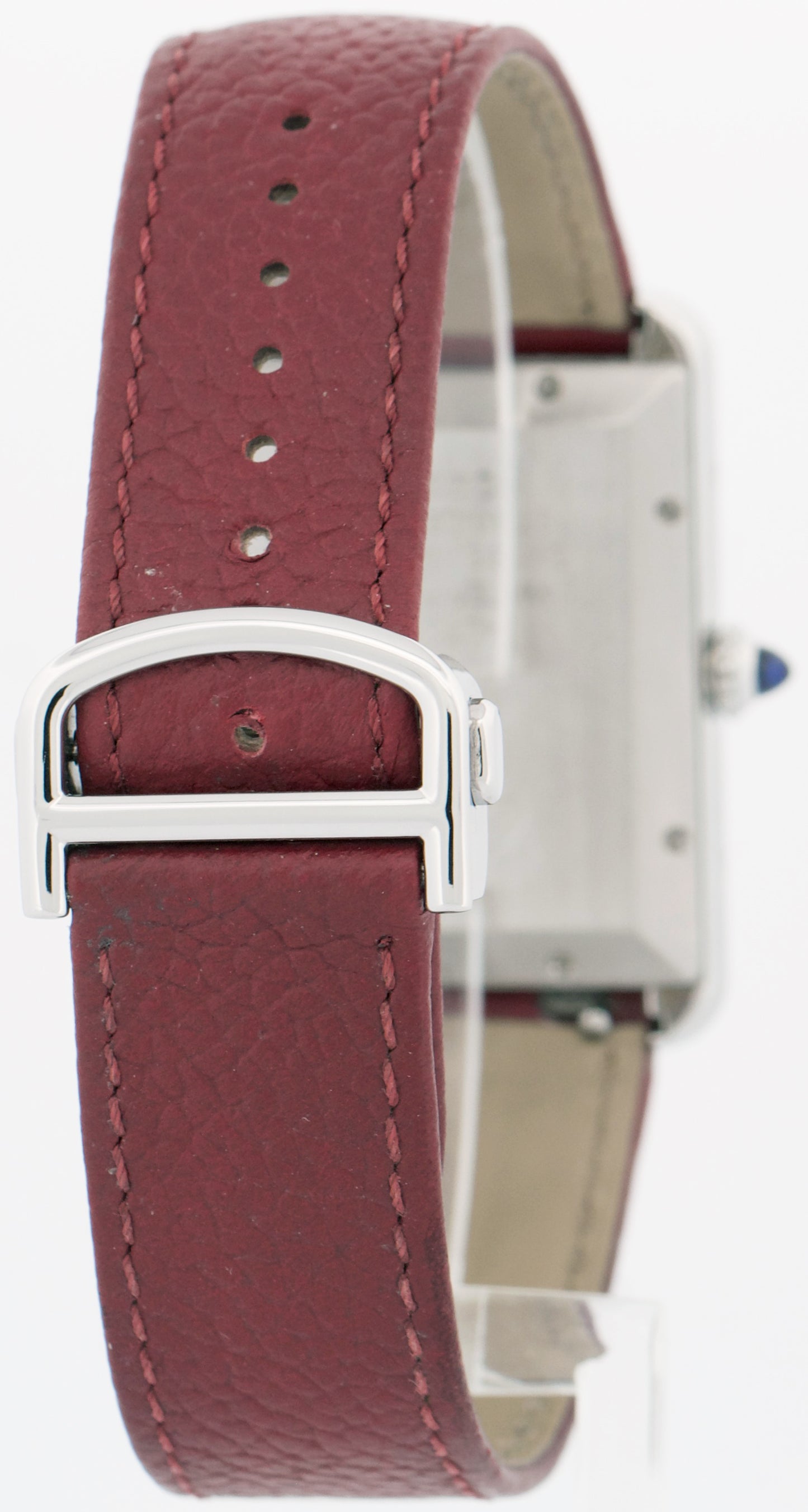 MINT 2022 PAPERS Cartier Tank Must XL SILVER 31mm Steel WSTA0040 Red 4324 BOX
