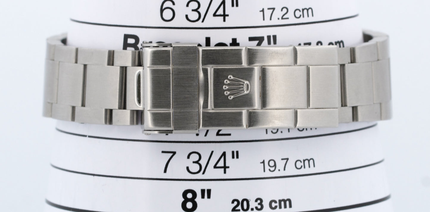 UNPOLISHED Rolex Submariner Date KERMIT Green Steel NO-HOLES 40mm 16610 LV BOX