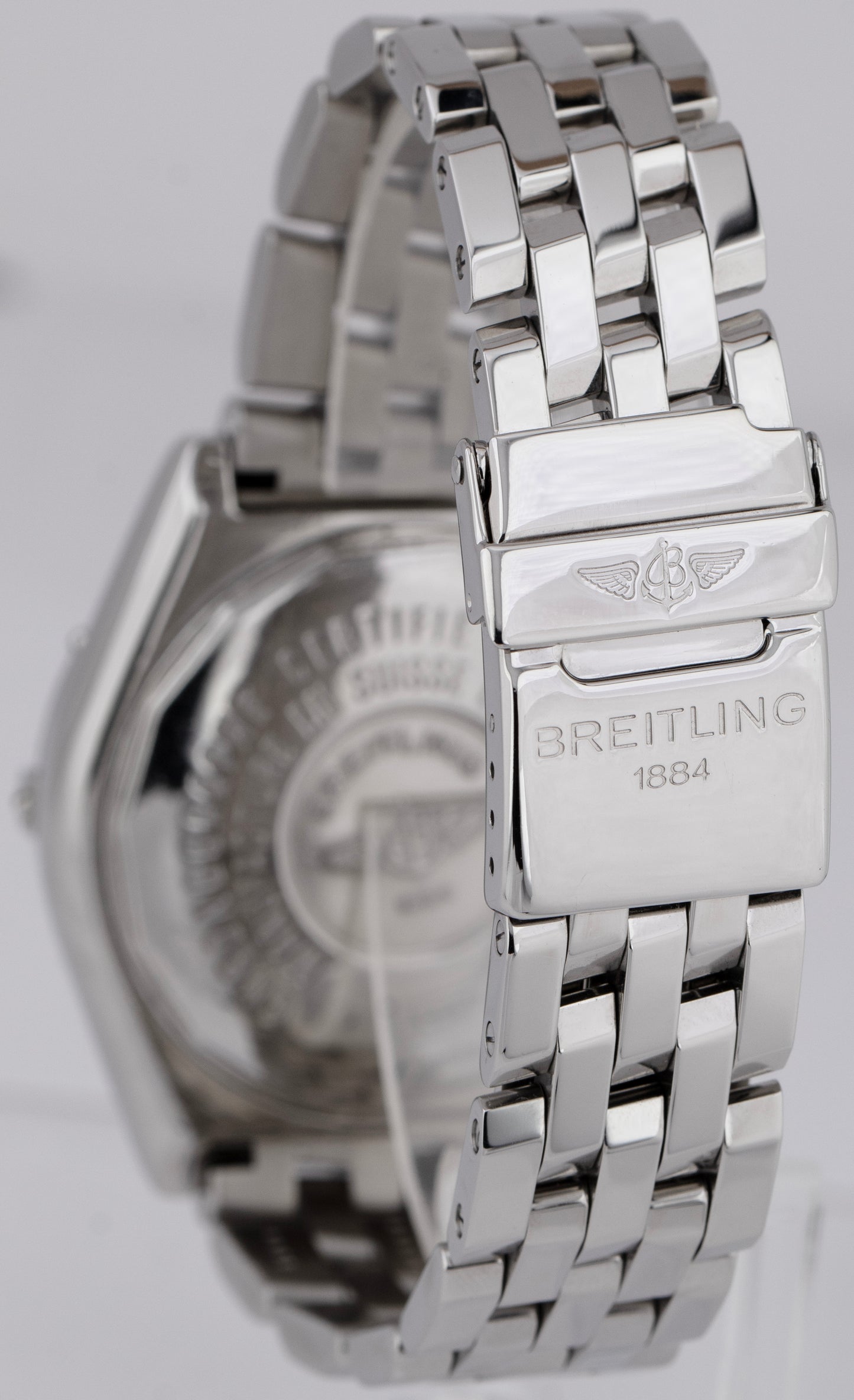 Breitling Crosswind Special 44mm Stainless Steel Blue Automatic Watch A44355
