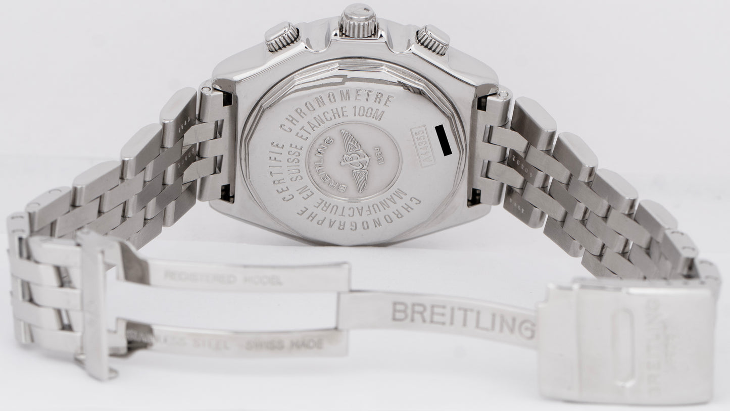 Breitling Crosswind Special 44mm Stainless Steel Blue Automatic Watch A44355