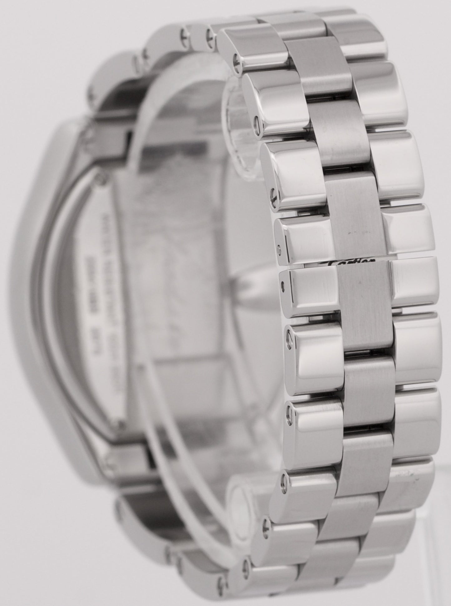 MINT Ladies Cartier Roadster SILVER Roman 2675 31mm Quartz Stainless Steel Watch