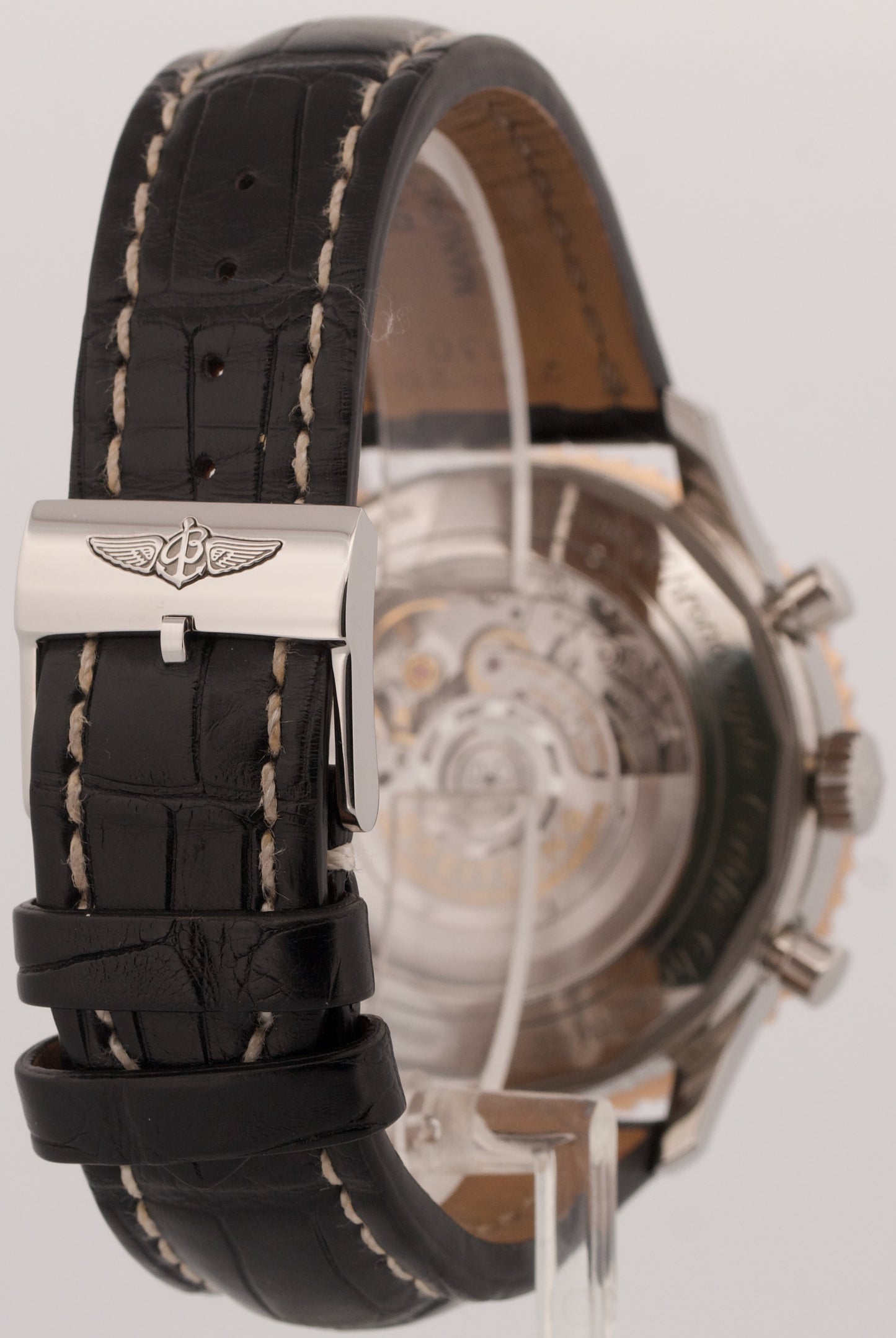 MINT 2024 PAPERS Breitling Navitimer Steel 18K Gold Leather 46mm UB0127 BOX