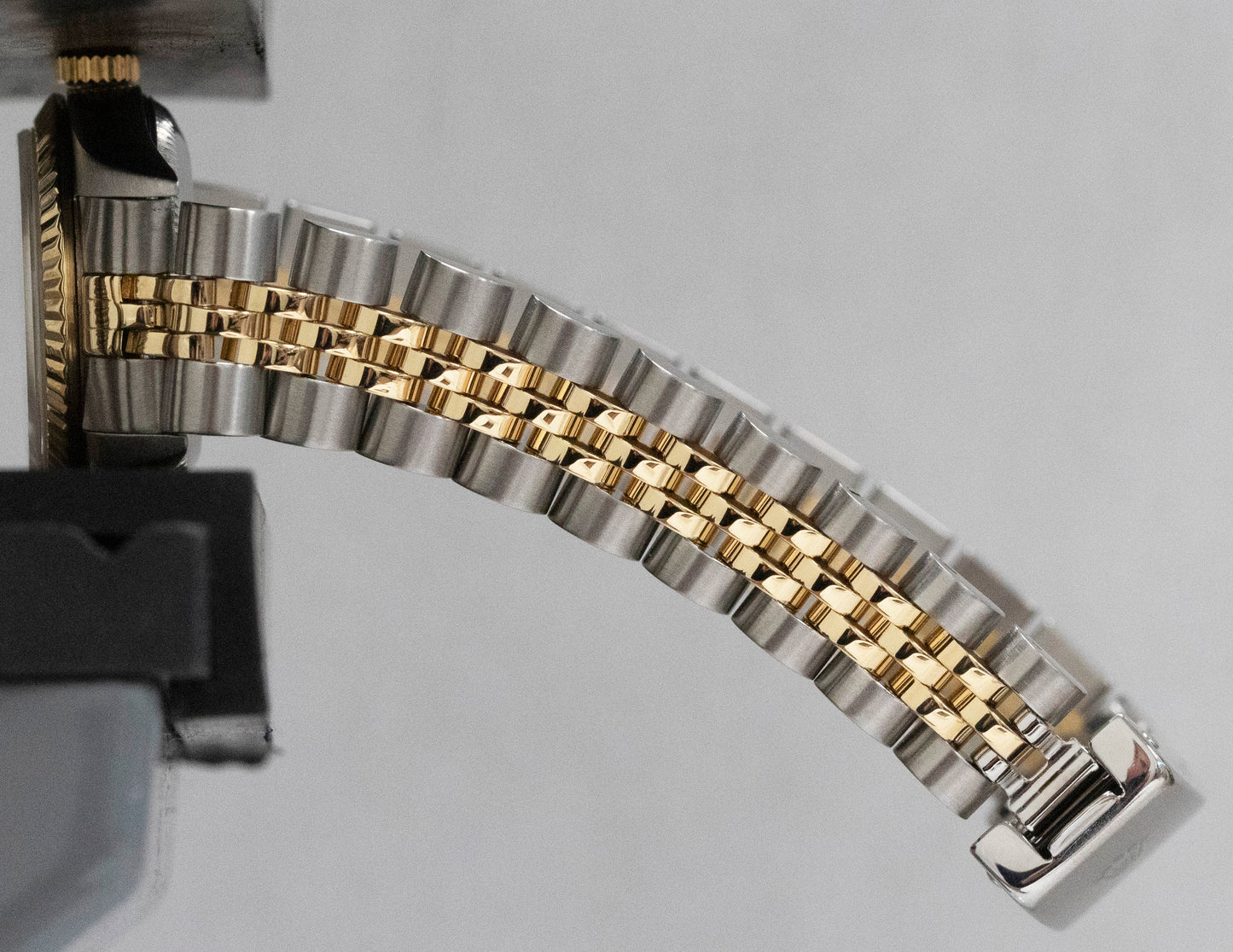 Rolex Oyster Perpetual 24mm CHAMPAGNE 18K Yellow Gold Steel JUBILEE 76193 Watch