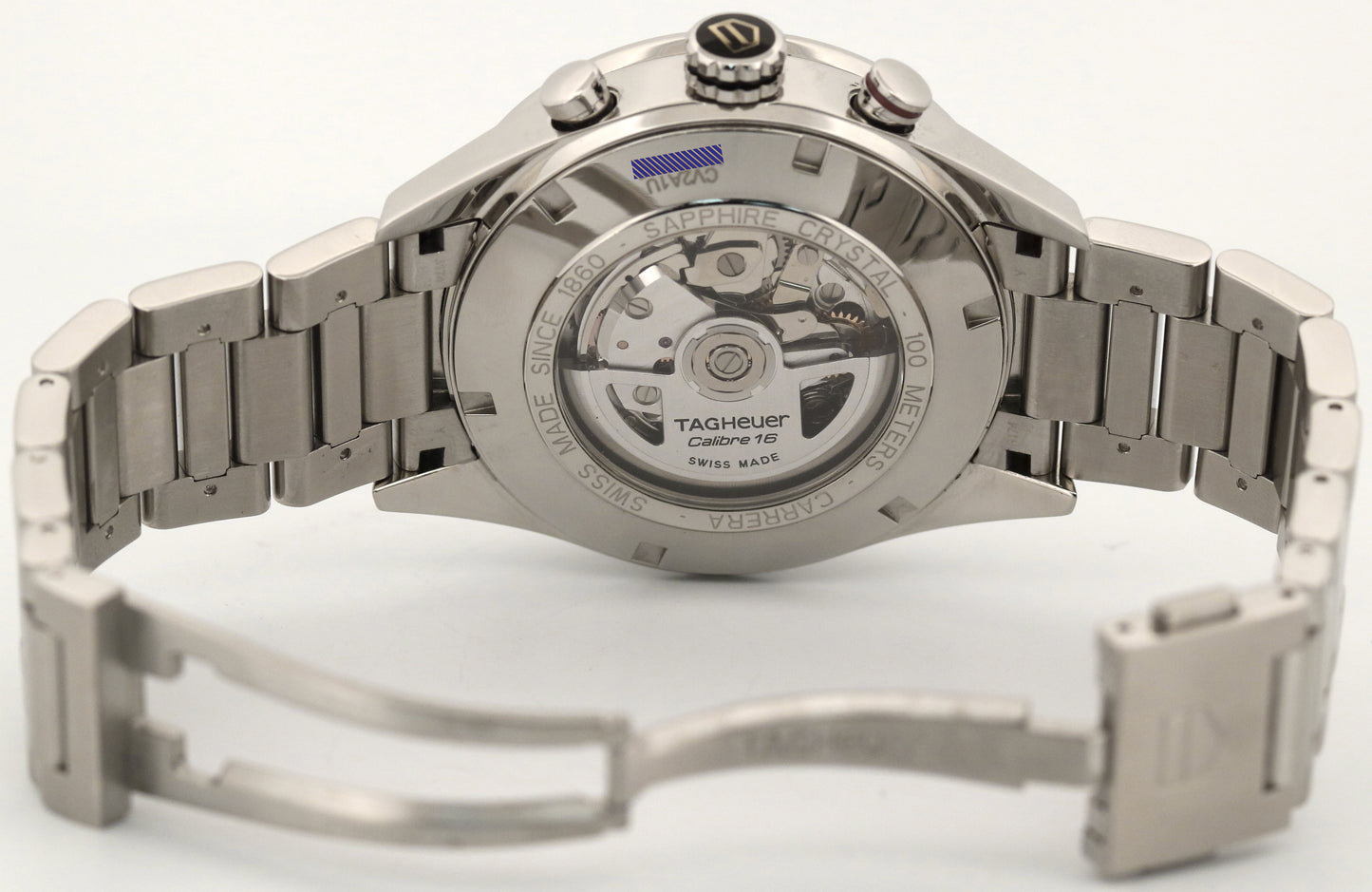 TAG Heuer Carrera Calibre 16 RHODIUM 43mm Automatic Chronograph CV2A1U.BA0738