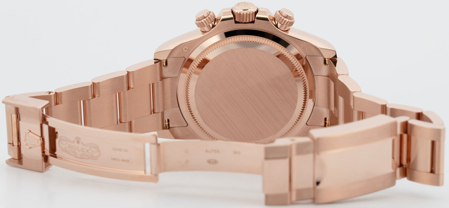 NEW DEC 2025 PAPERS Rolex Daytona Black 40mm 18K Rose Gold 40mm 126505 Watch BOX