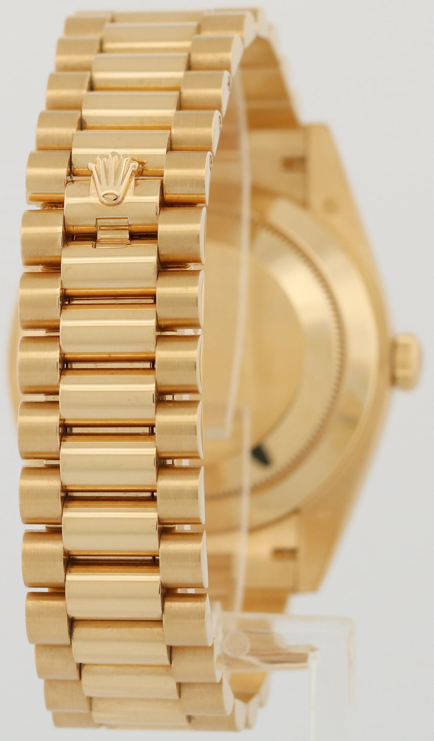 PAPERS Rolex Day-Date President 40mm SILVER ROMAN 18K Yellow Gold 228238 BOX
