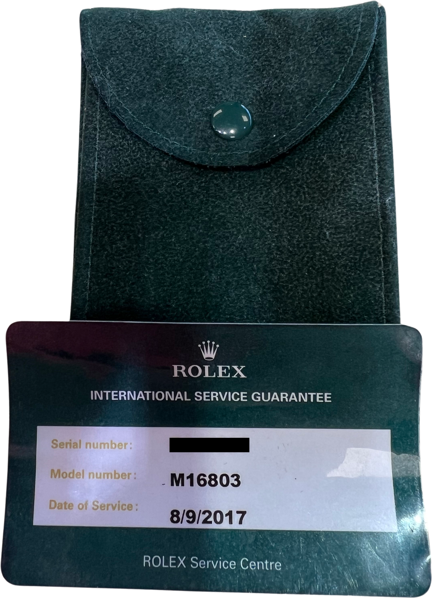 Rolex Submariner Date BLUE 18K Yellow Gold Stainless Steel 40mm 16803 Watch