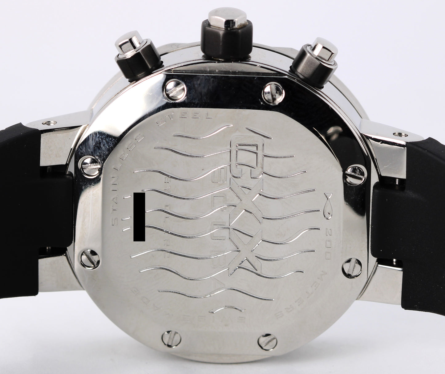 Clerc Geneve CXX Scuba DIAMONDS Chronograph Steel Silver 42mm CXXDSN115Q Watch