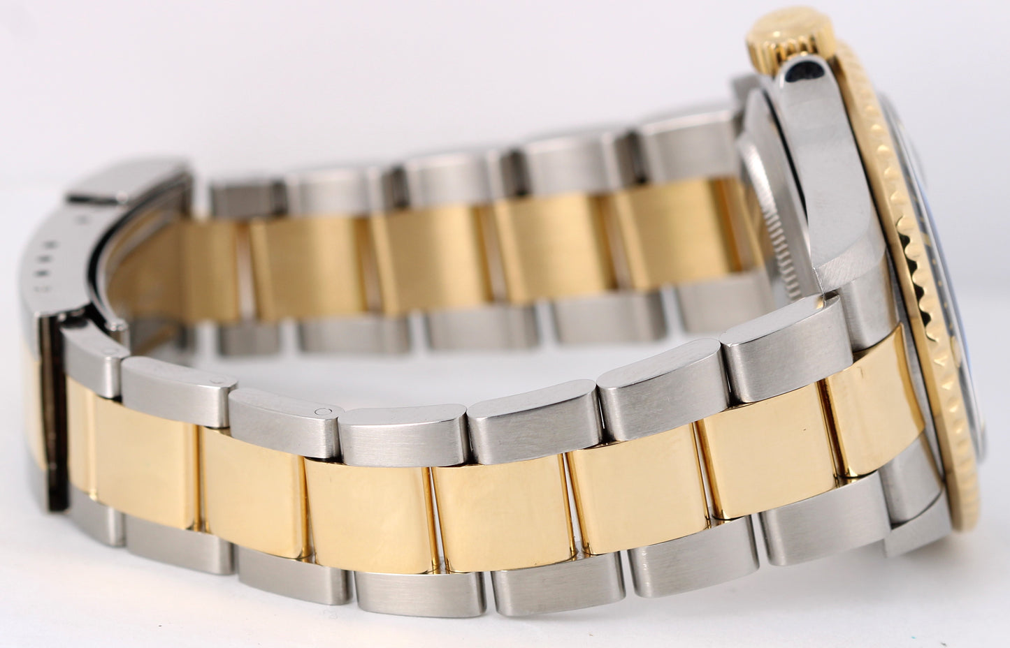 2007 PAPERS Rolex Submariner Date Two-Tone 18k Gold Black 40mm 16613 Watch BOX