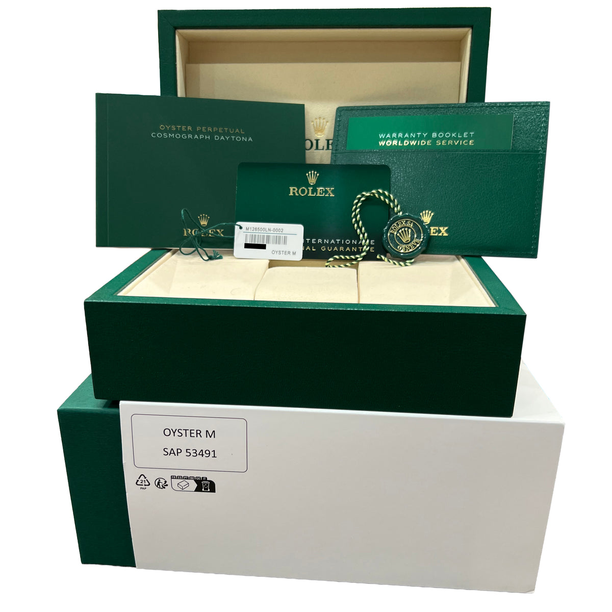 New 2026 Rolex Daytona Cosmograph 126500 LN Black Steel 40mm Watch Box Papers