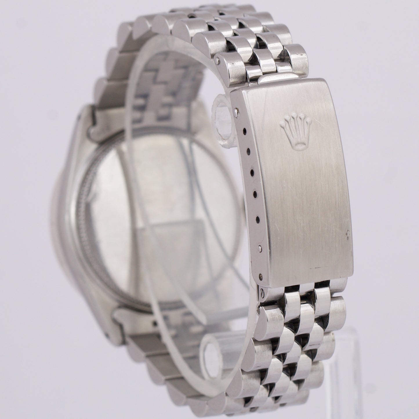 VINTAGE 1967 Rolex Oysterdate Precision Silver DIAMOND Manual JUBILEE 34mm 6466