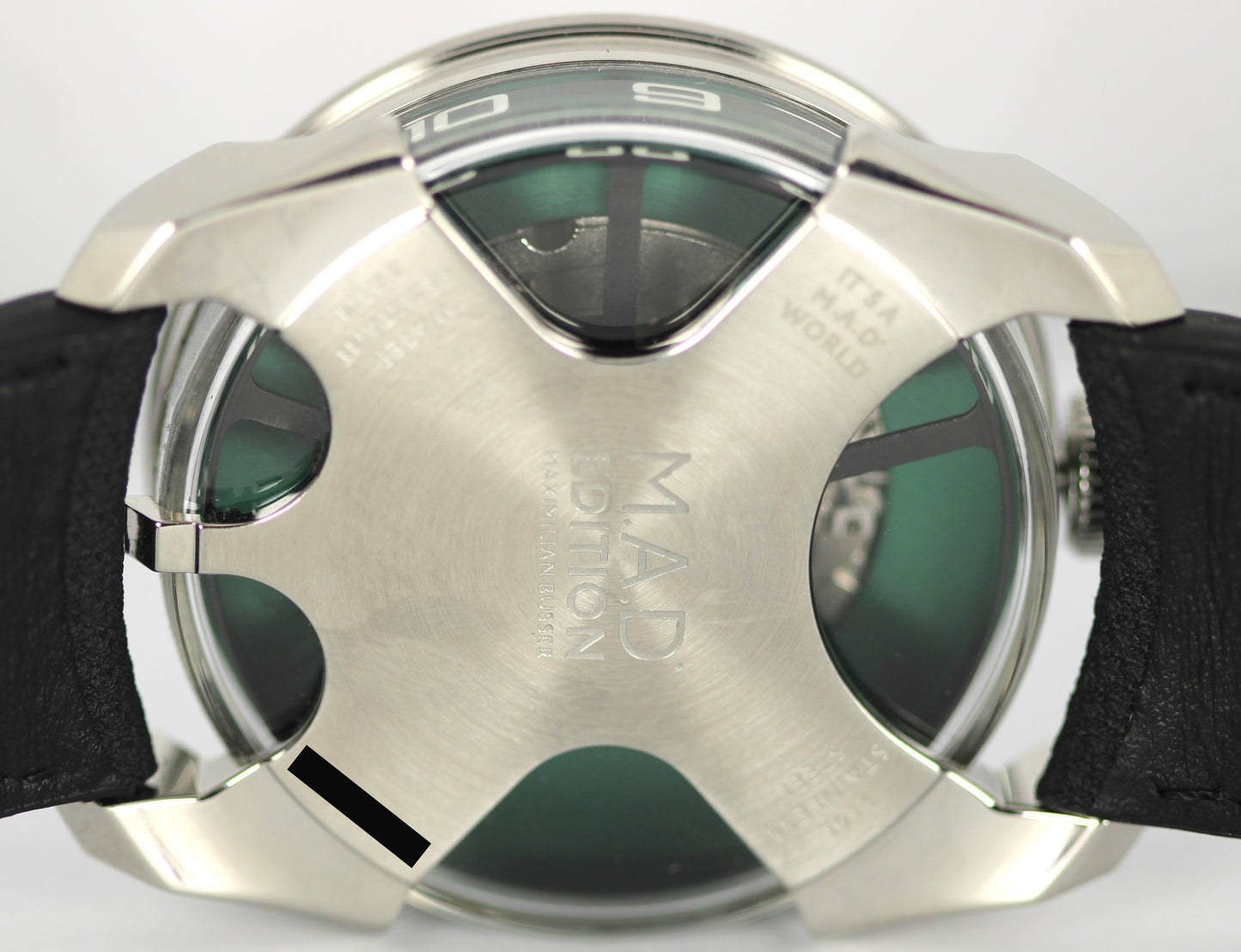 M.A.D Editions Green Edition Stainless Steel Skeleton 42mm M.A.D 1 Watch B+P