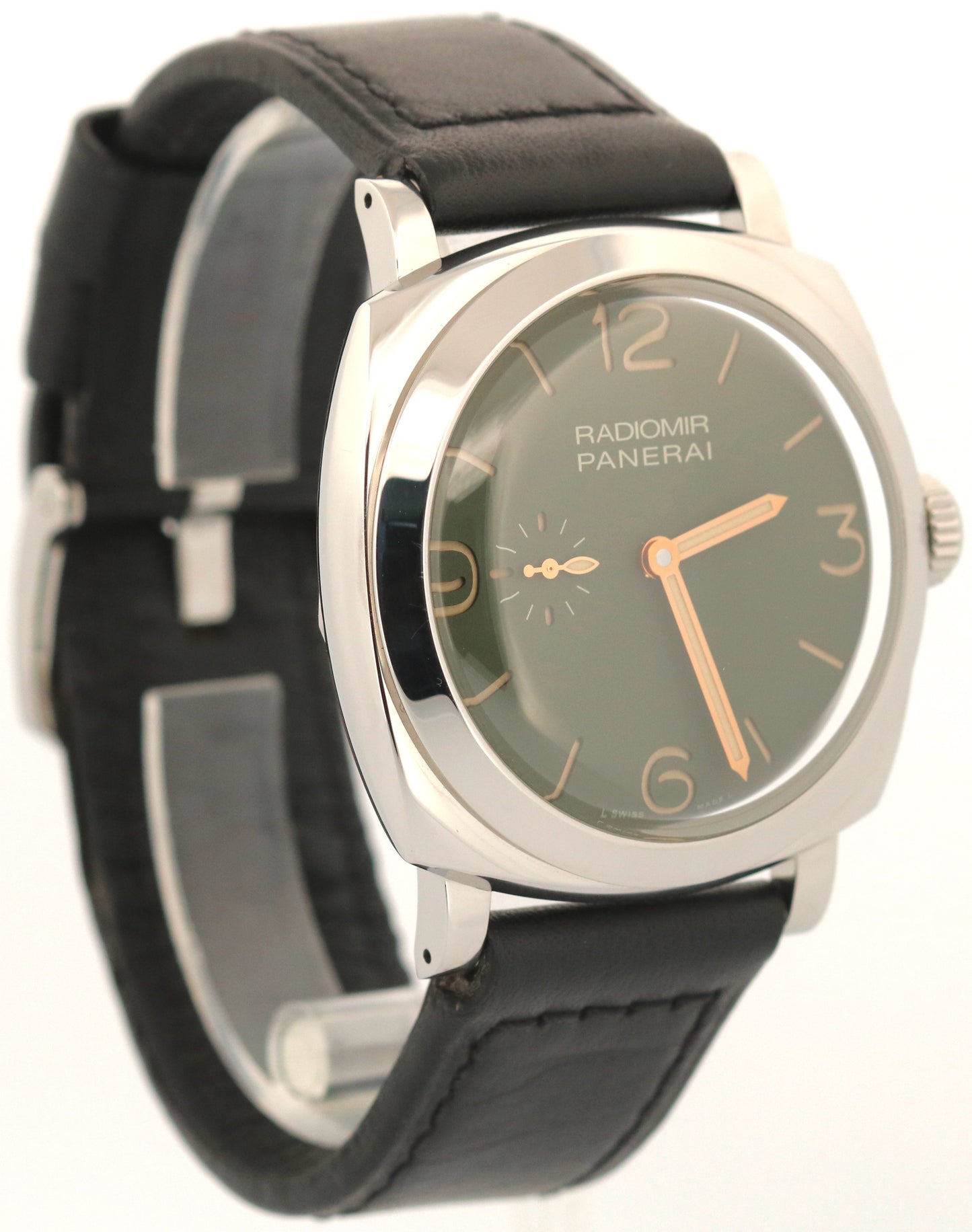 Panerai Radiomir PAM995 GREEN Black Leather 45mm Automatic Watch PAM00995 BOX
