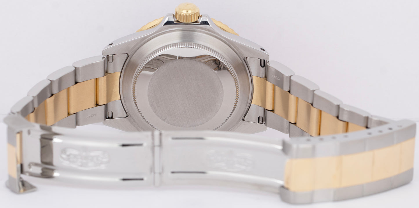 Rolex Submariner Date 18K Yellow Gold Stainless Steel Blue 40mm 16803 Watch