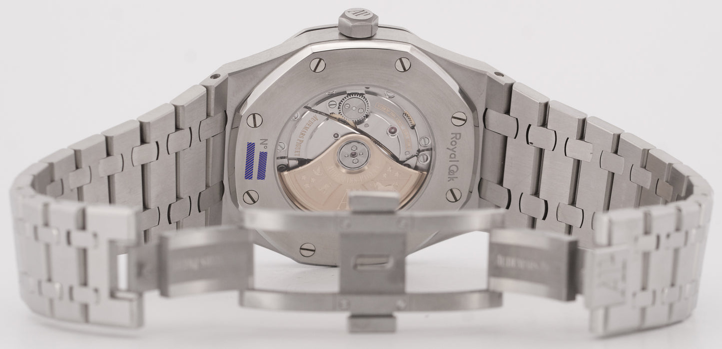 PAPERS Audemars Piguet Royal Oak WHITE Stainless 41mm 15400ST.OO.1220ST.02 BOX