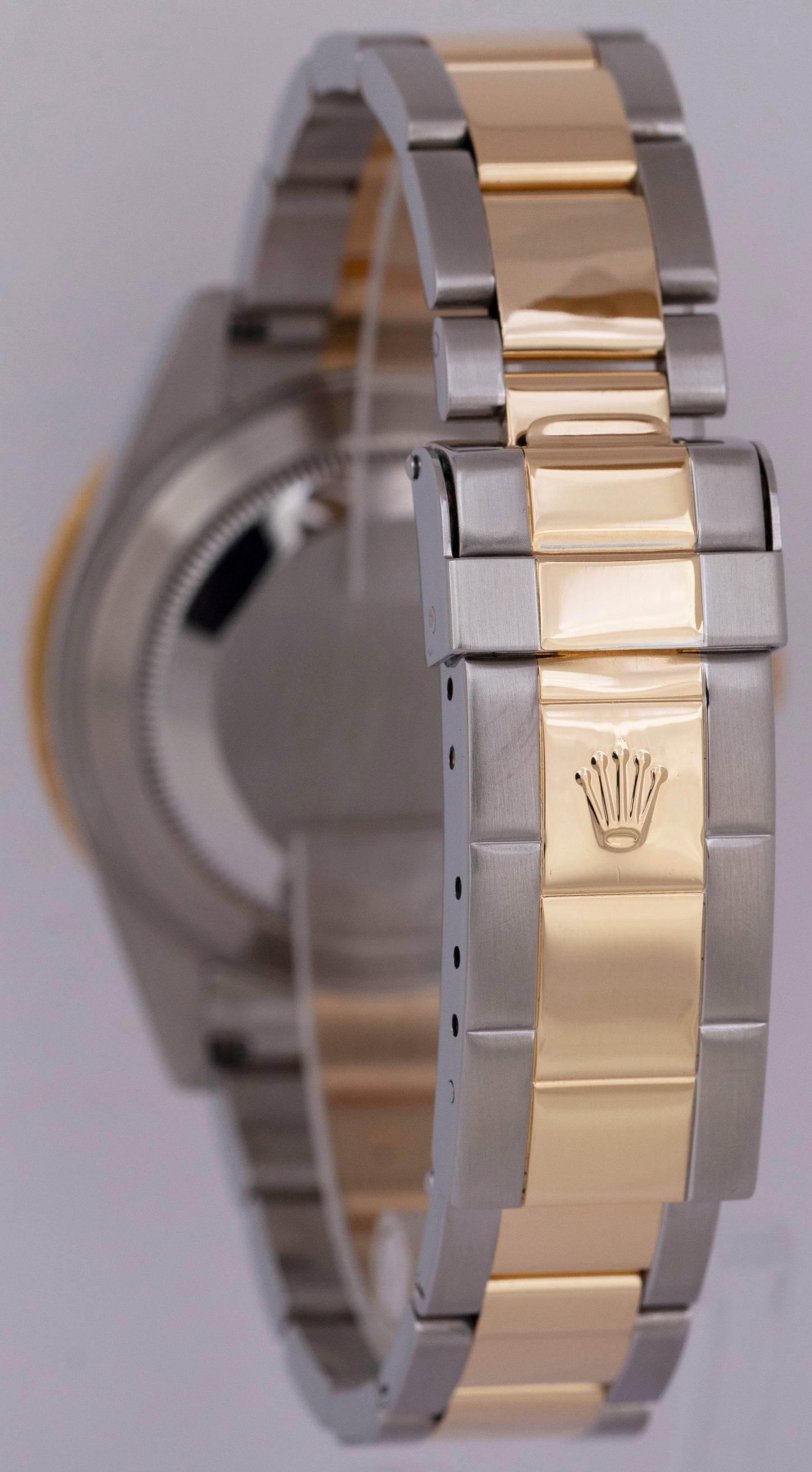 2008 PAPERS Rolex Submariner 40mm Black Two-Tone NO-HOLES Gold 16613 Watch BOX