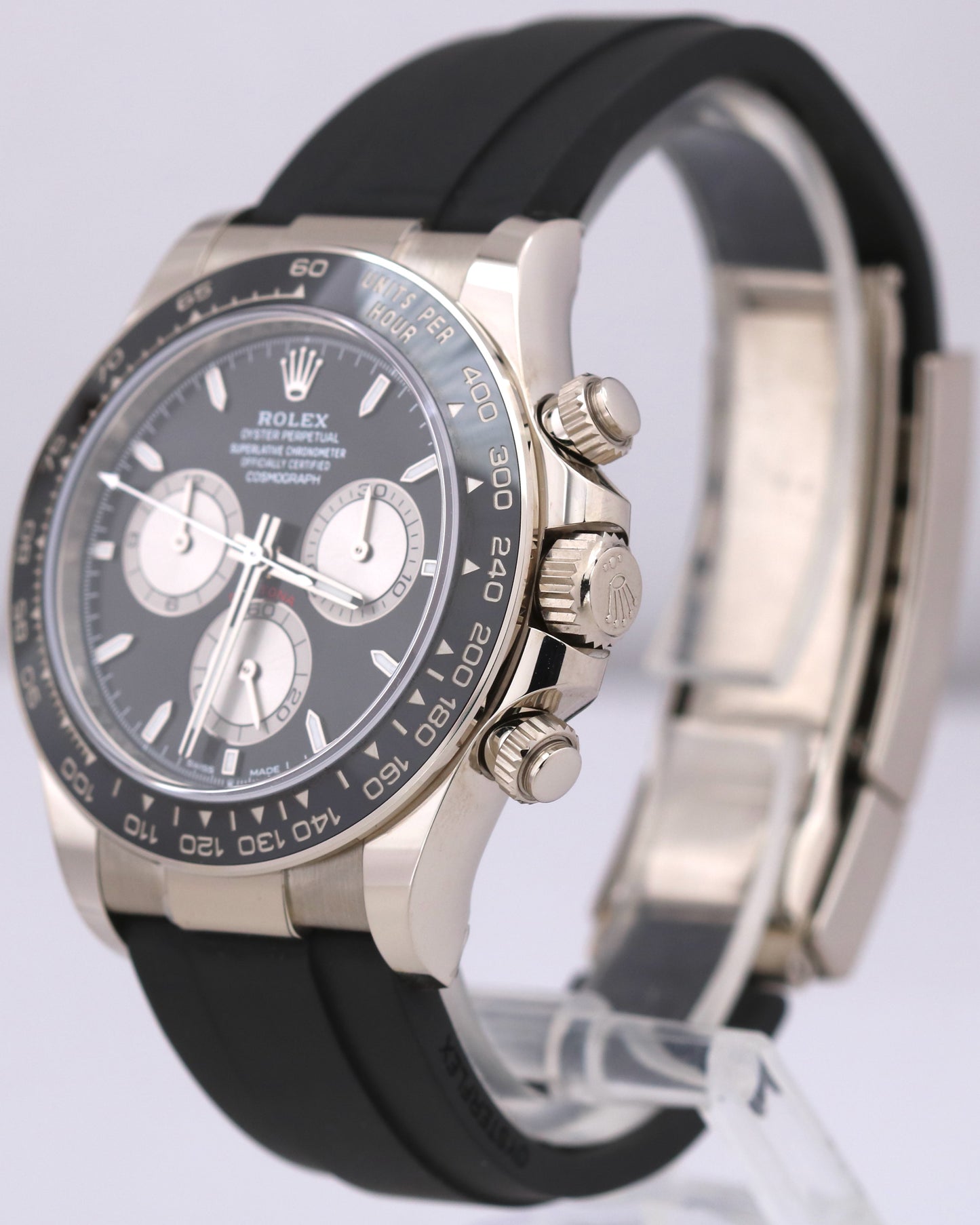 MINT 2024 Rolex Daytona BLACK 18K White Gold OYSTERFLEX 40mm 126519 LN Watch BOX