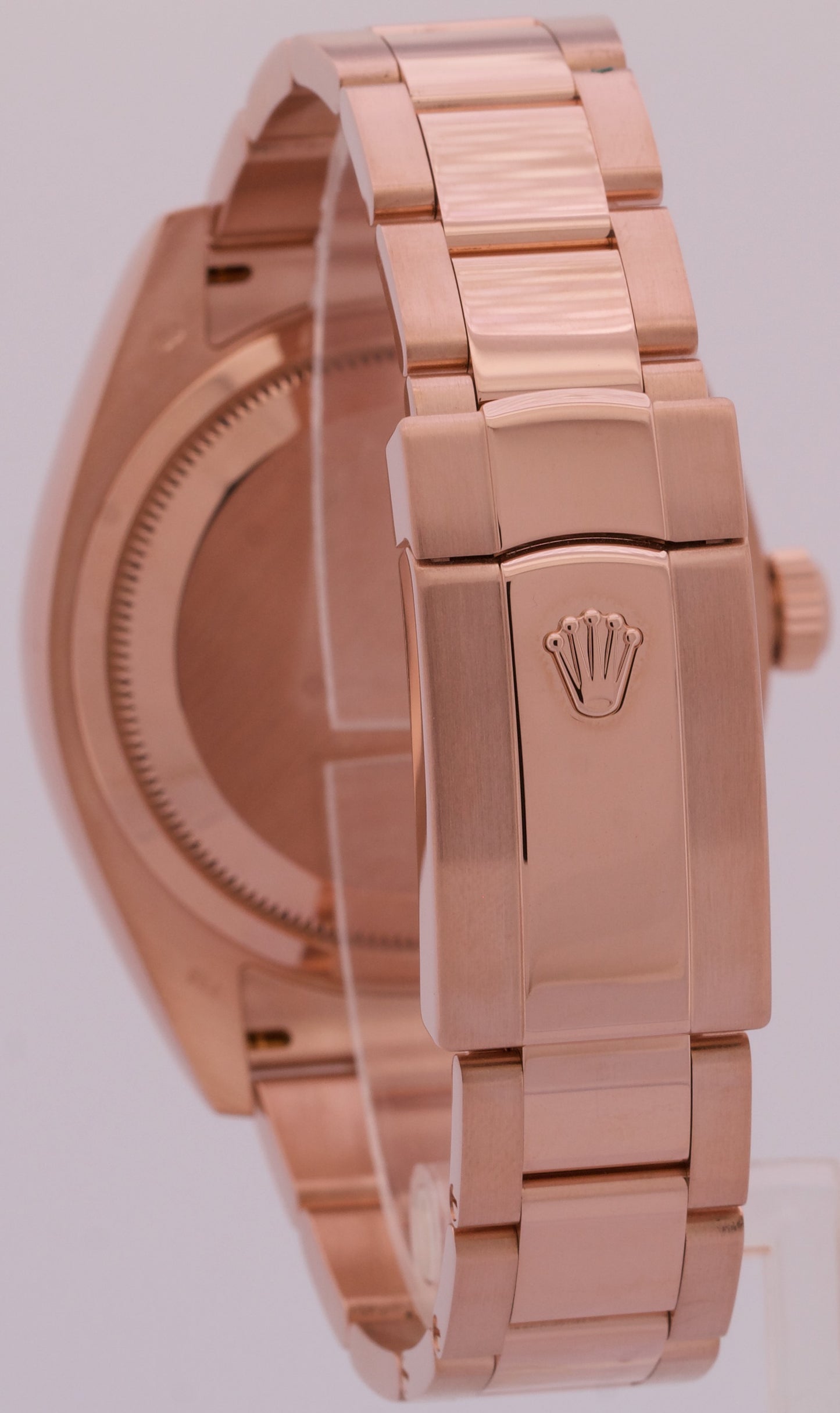 PAPERS Rolex Sky-Dweller 18K Rose Gold WHITE Fluted 42mm 326935 Watch BOX