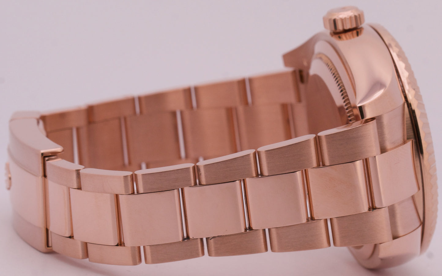 PAPERS Rolex Sky-Dweller 18K Rose Gold WHITE Fluted 42mm 326935 Watch BOX
