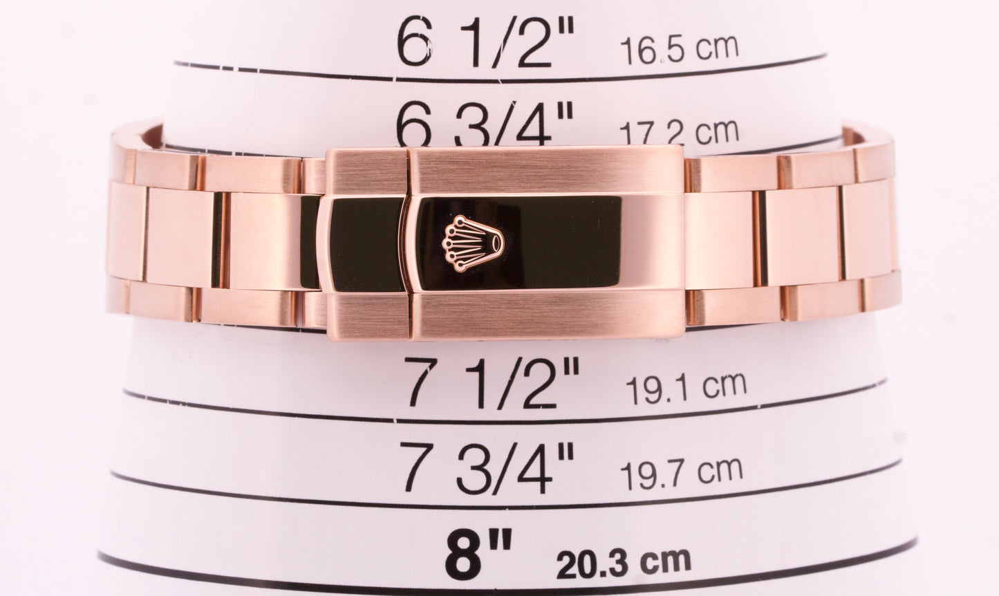 PAPERS Rolex Sky-Dweller 18K Rose Gold WHITE Fluted 42mm 326935 Watch BOX