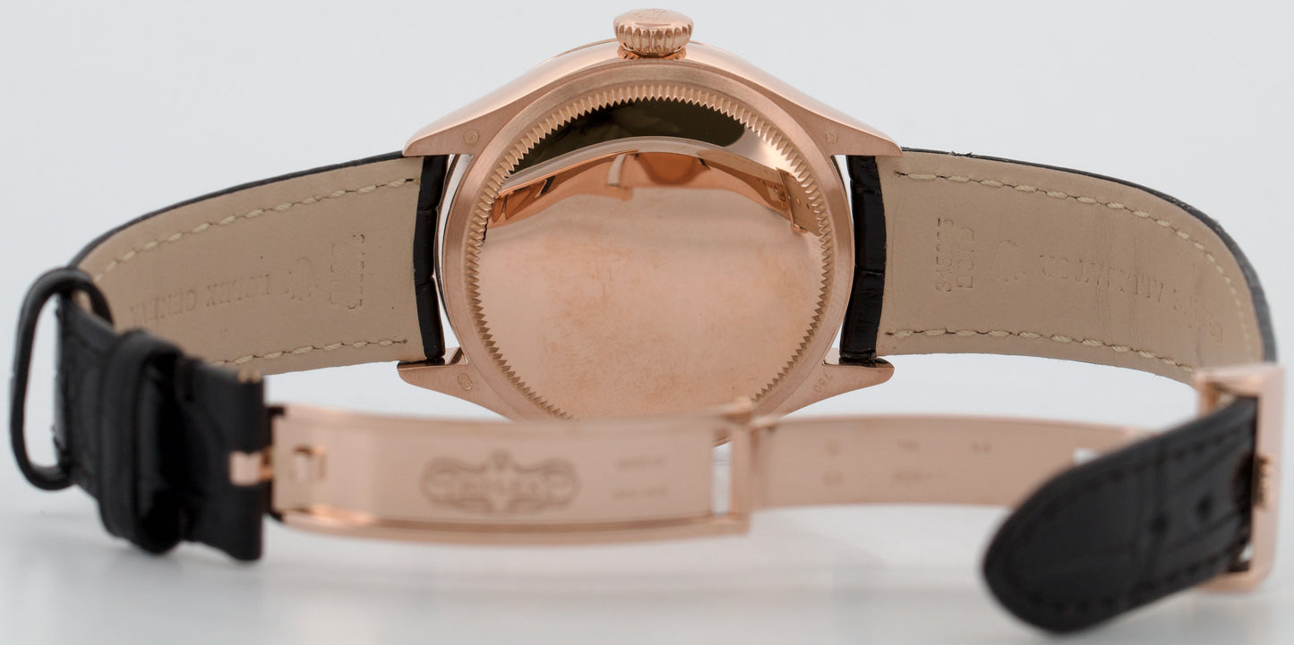 2020 PAPERS Rolex Cellini Moonphase WHITE 18K Everose Gold 39mm 50535 Watch BOX