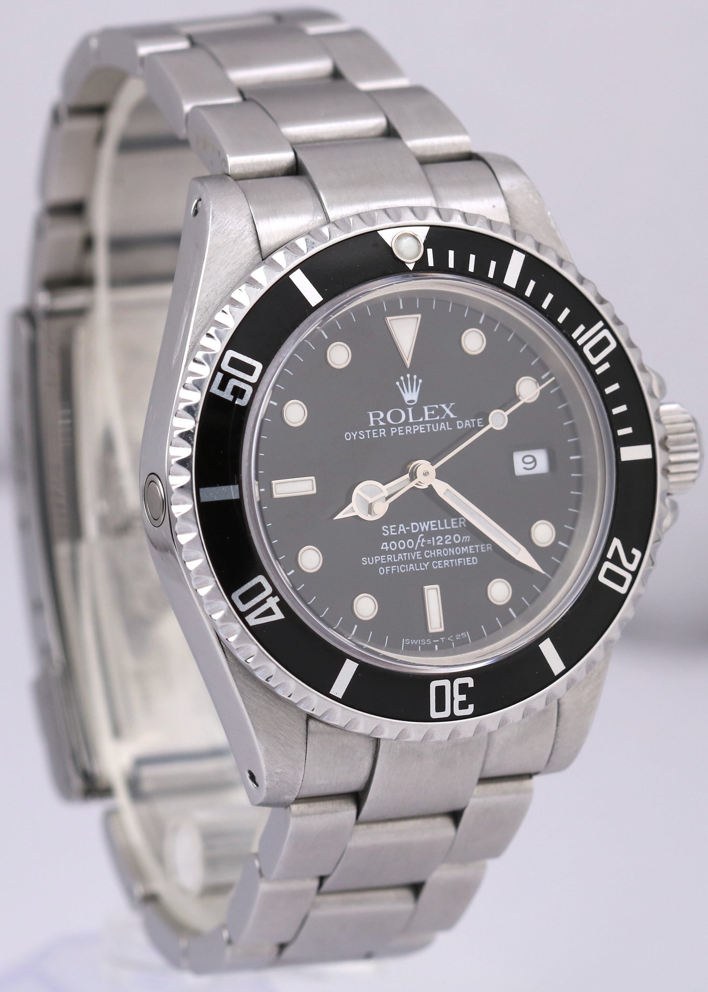 Rolex Sea-Dweller 40mm Black Oyster Stainless Steel Dive Automatic Watch 16600