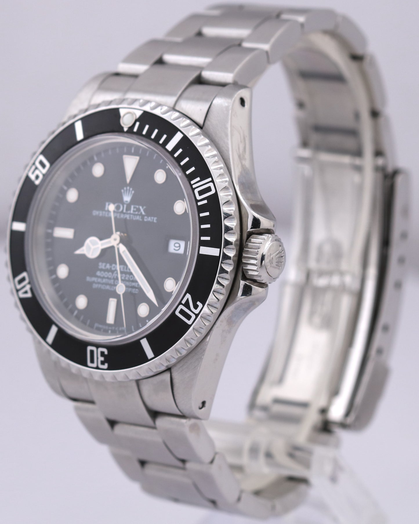 Rolex Sea-Dweller 40mm Black Oyster Stainless Steel Dive Automatic Watch 16600
