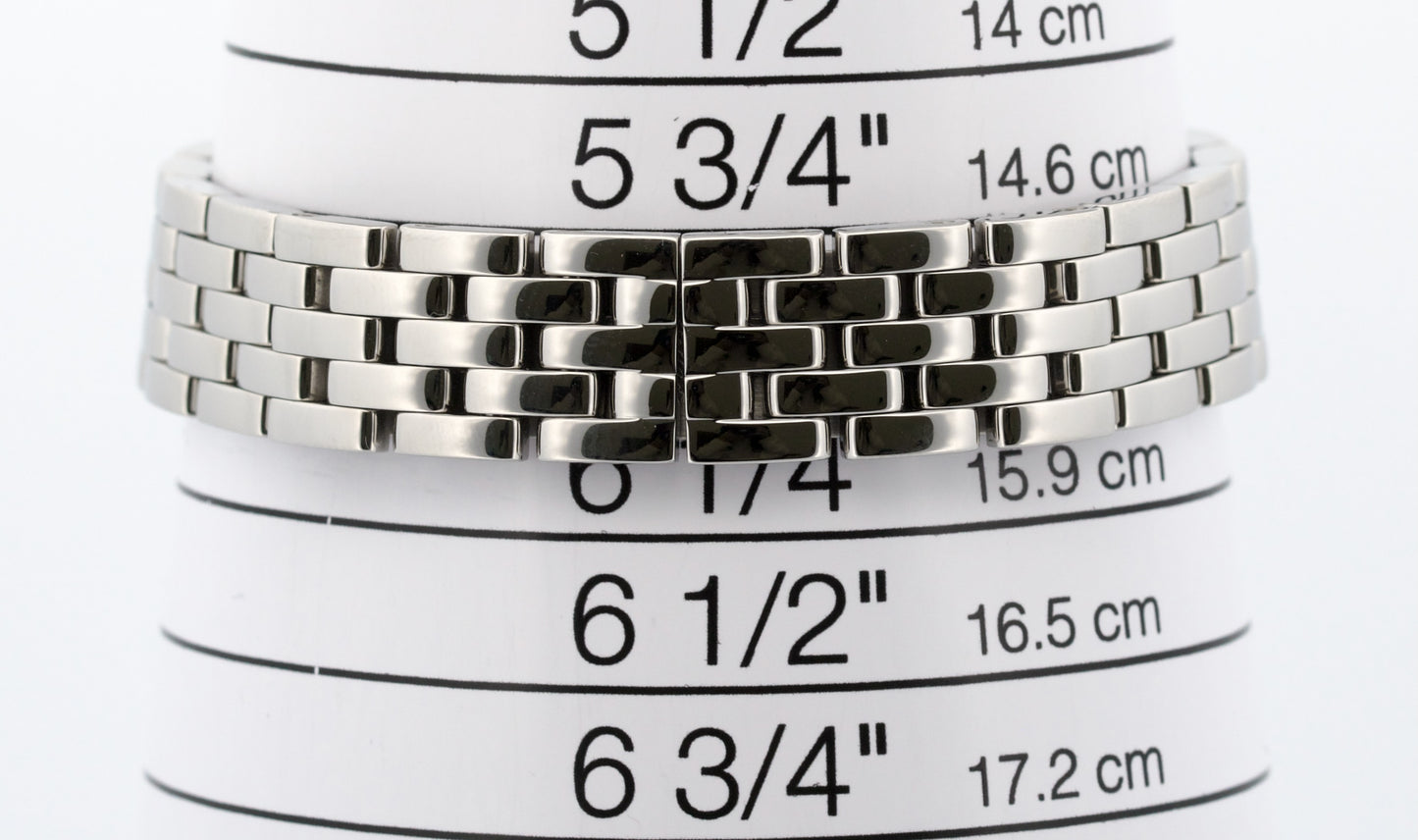 2018 PAPERS Cartier Panthere Small Steel WHITE Roman 22mm Quartz 4022 WSPN0006