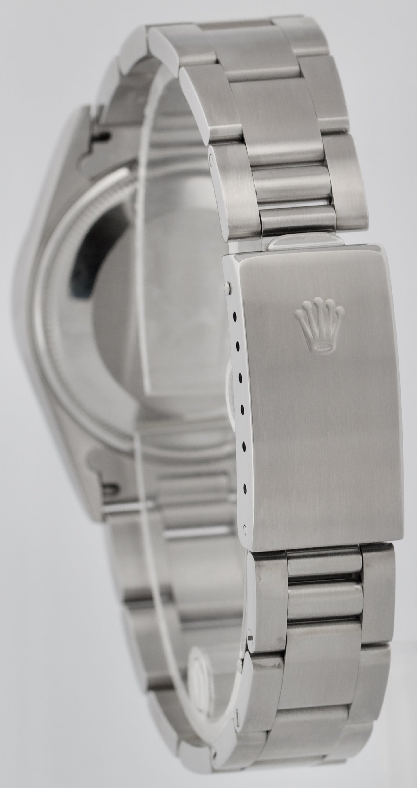 MINT Rolex Air-King Precision BLUE Stainless Steel 3-6-9 34mm Watch 14000