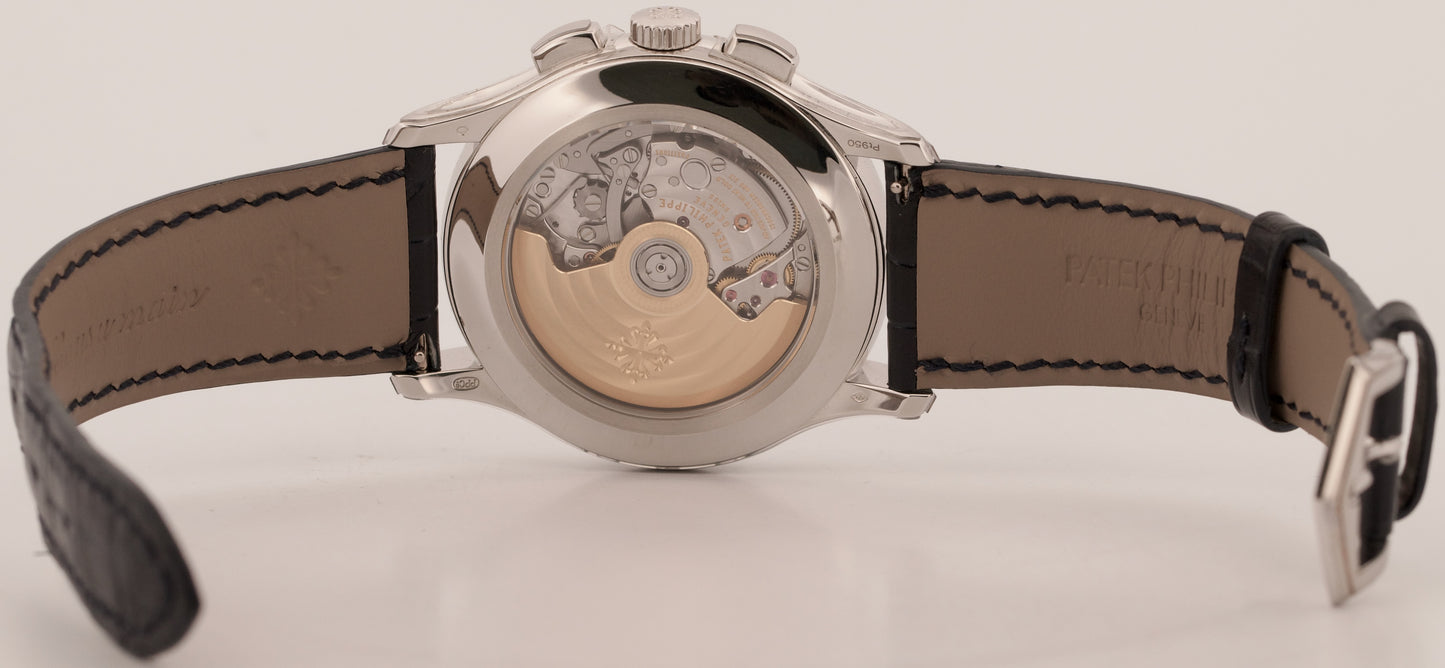 2016 PAPERS Patek Philippe Flyback Complications BLUE Platinum 5905P-001 BOX
