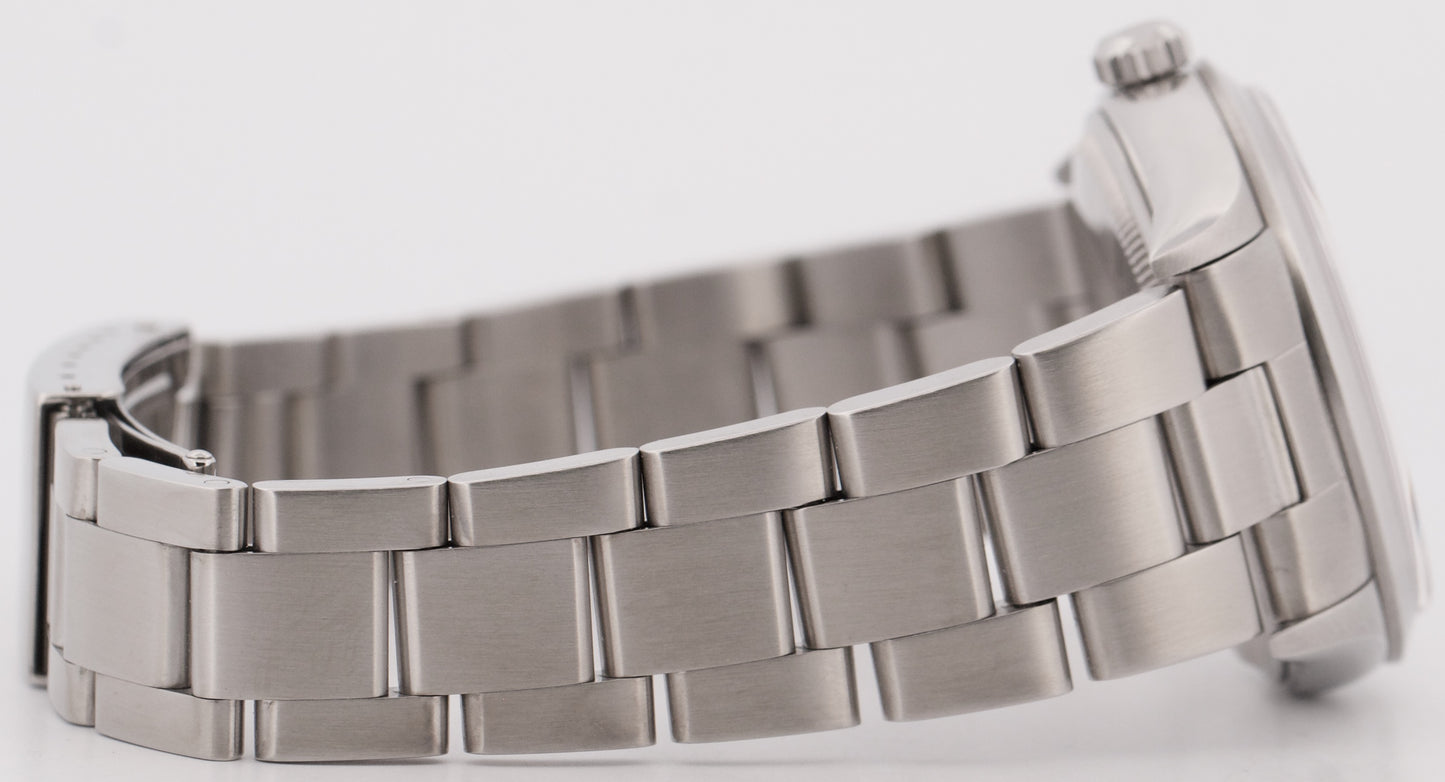 Rolex Air-King Precision SILVER Stainless Steel 3-6-9 Oyster 34mm Watch 14000