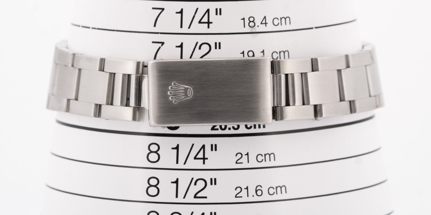 Rolex Air-King Precision SILVER Stainless Steel 3-6-9 Oyster 34mm Watch 14000