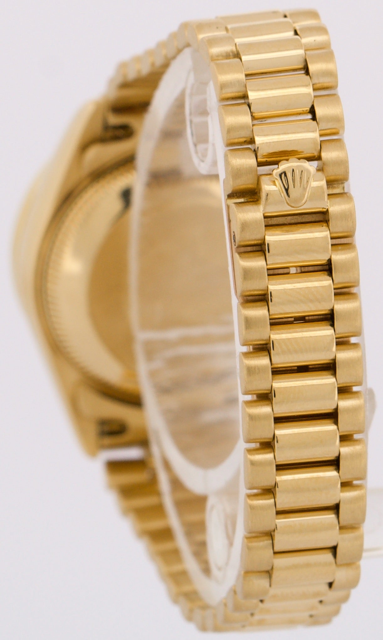 VINTAGE Ladies Rolex DateJust President 26mm CHAMPAGNE DIAMOND 18K Gold 69138