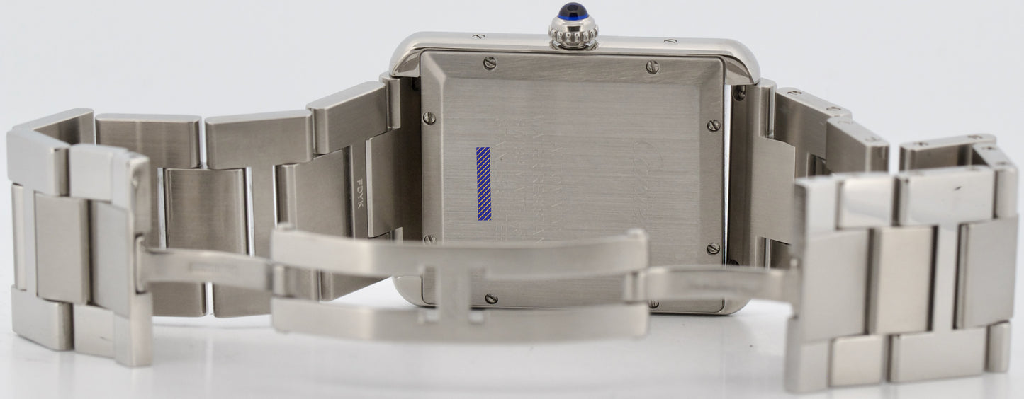 Cartier Tank Solo XL Steel SILVER Roman 31mm x 41mm Automatic 3515 W5200027