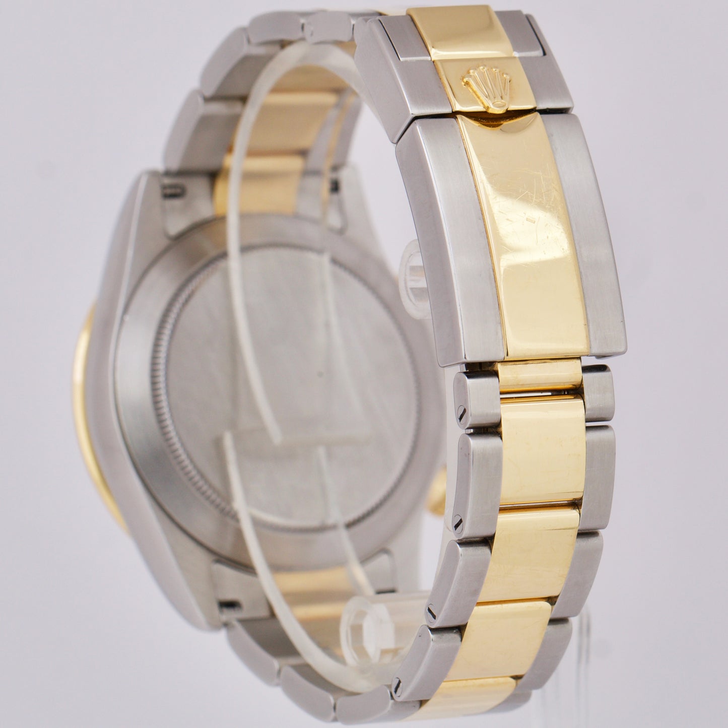 Rolex Daytona Cosmograph 40mm IVORY PANDA RACING 18K Gold Steel Watch 116523 BOX
