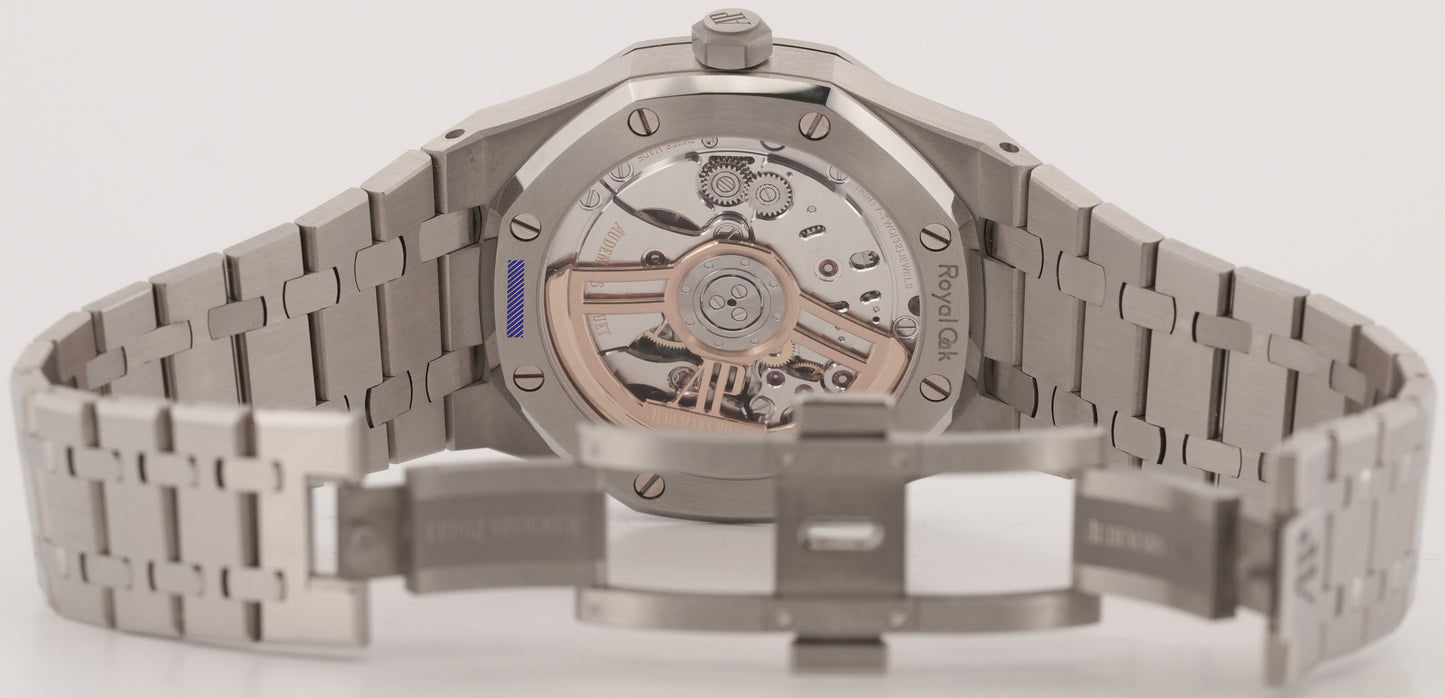 2024 PAPERS Audemars Piguet Royal Oak WHITE 41mm Steel 15510ST.OO.1320ST.03 BOX