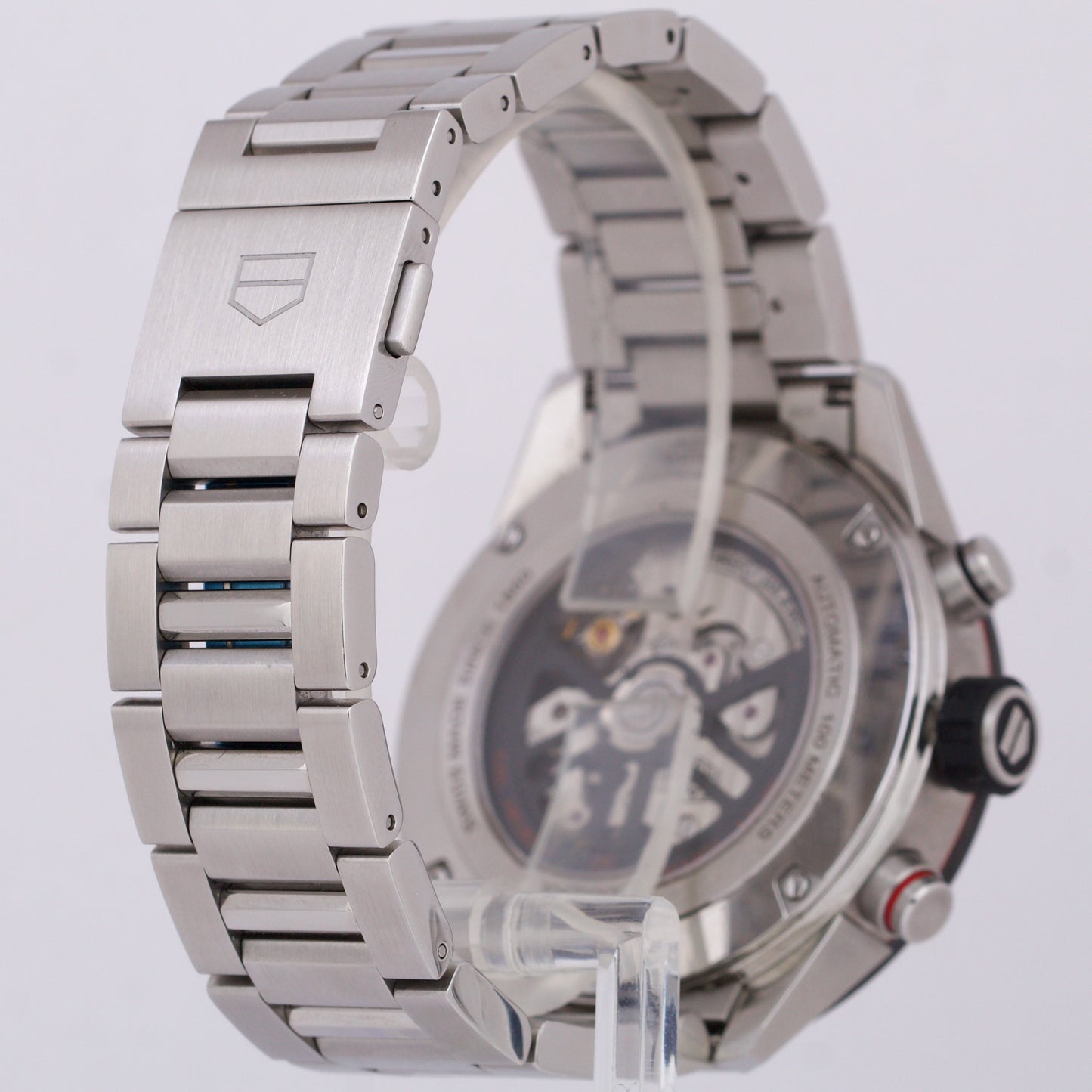 2021 PAPERS Tag Heuer Carrera SKELETON Chronograph Steel 45mm CBG2A10.BA0654 B+P